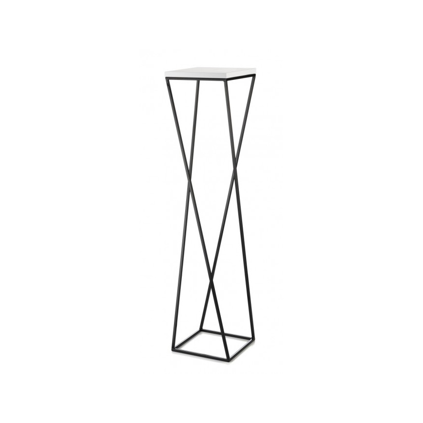 Blomsterstativ LOFT 100x24 cm sort/hvid