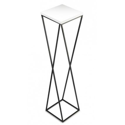 Blomsterstativ LOFT 100x24 cm sort/hvid