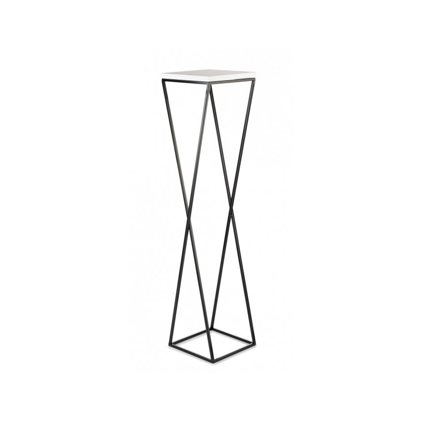 Blomsterstativ LOFT 100x24 cm sort/hvid