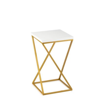 Blomsterstativ LOFT 40x24 cm guldfarvet/hvid