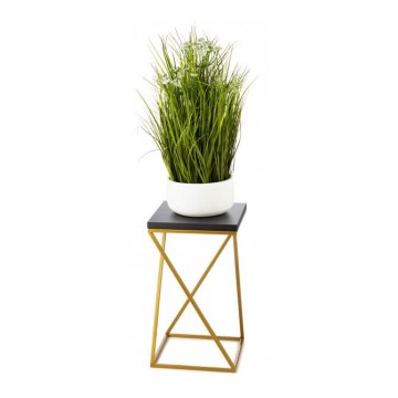 Blomsterstativ LOFT 40x24 cm guldfarvet/sort