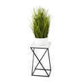 Blomsterstativ LOFT 40x24 cm sort/hvid