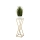 Blomsterstativ LOFT 70x24 cm guldfarvet/hvid