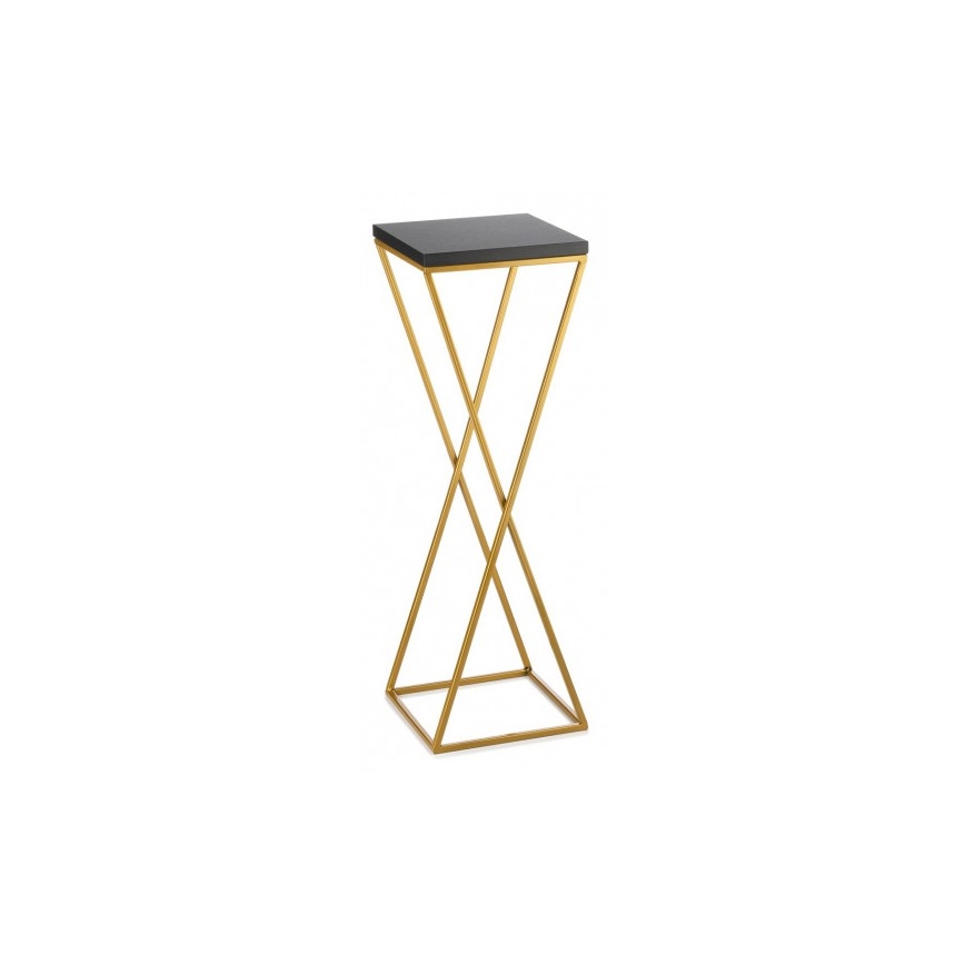 Blomsterstativ LOFT 70x24 cm guldfarvet/sort