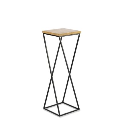 Blomsterstativ LOFT 70x24 cm sort/brun