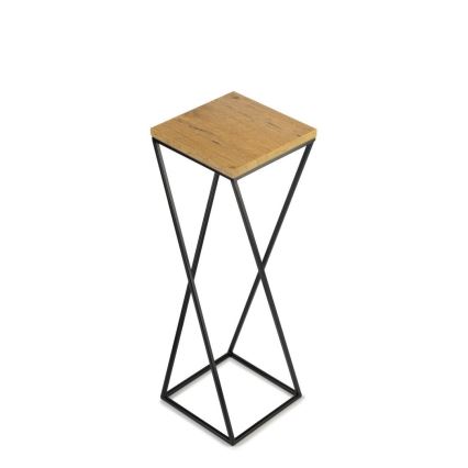 Blomsterstativ LOFT 70x24 cm sort/brun
