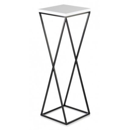 Blomsterstativ LOFT 70x24 cm sort/hvid