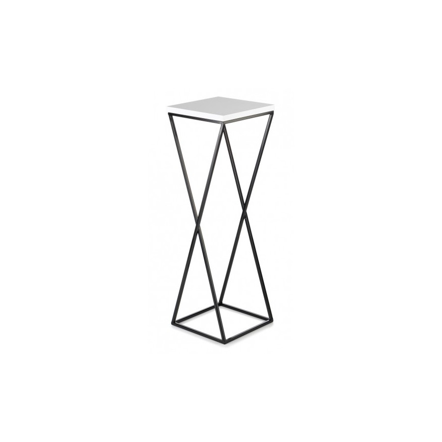 Blomsterstativ LOFT 70x24 cm sort/hvid
