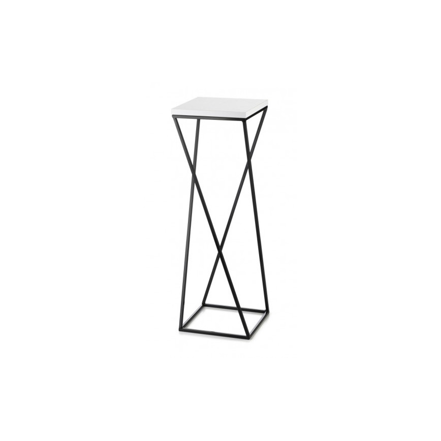 Blomsterstativ LOFT 70x24 cm sort/hvid