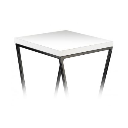 Blomsterstativ LOFT 70x24 cm sort/hvid