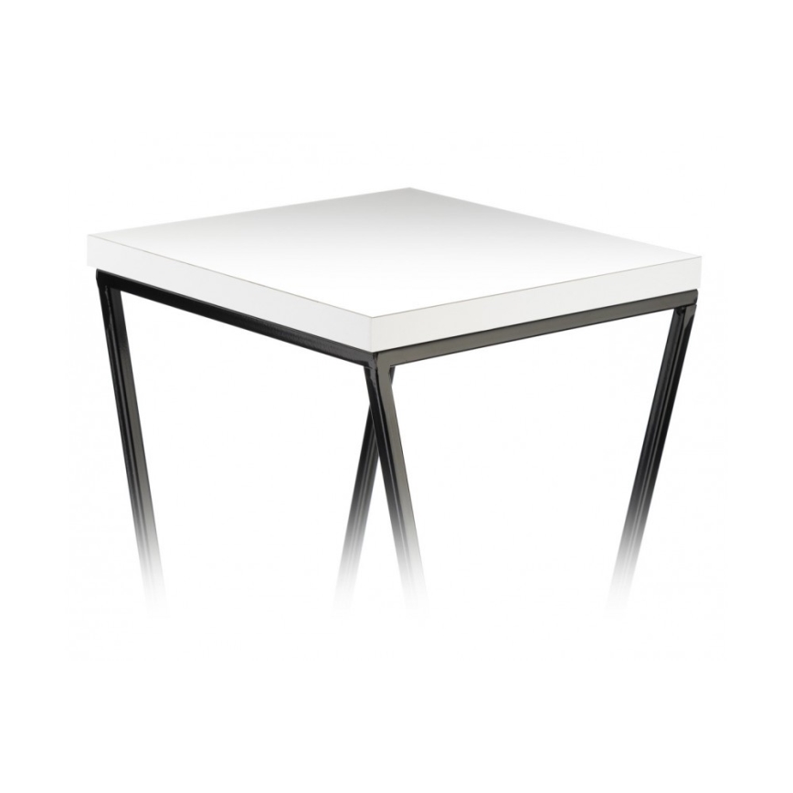 Blomsterstativ LOFT 70x24 cm sort/hvid
