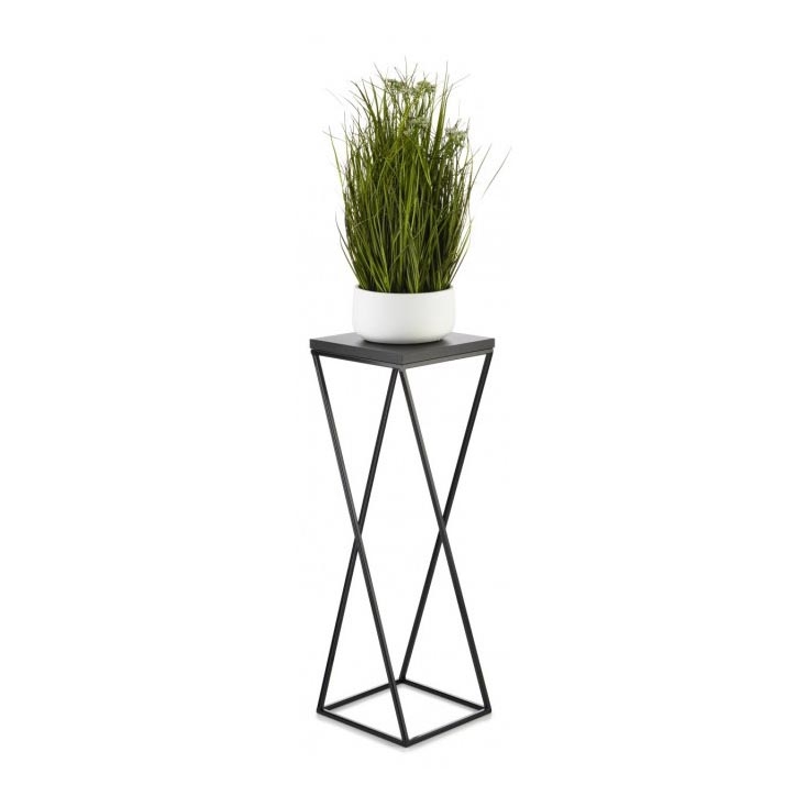 Blomsterstativ LOFT 70x24 cm sort