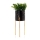 Blomsterstativ NILA 28x11 cm sort/guldfarvet