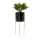 Blomsterstativ NILA 32,5x13 cm sort/guldfarvet