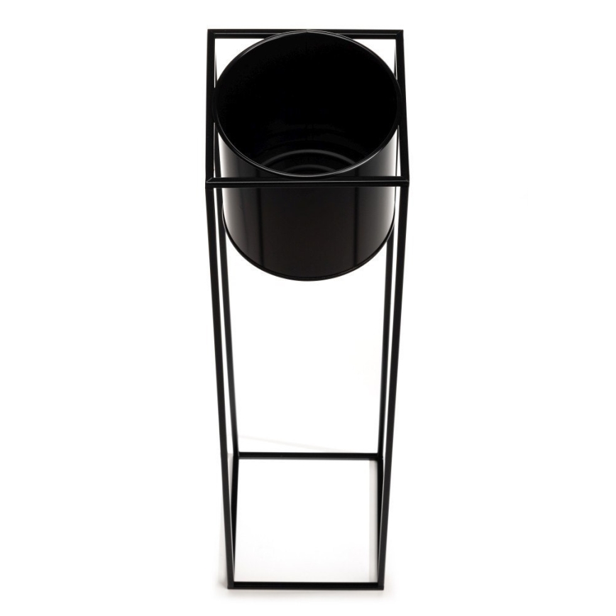 Blomsterstativ RING 100x23 cm sort