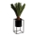 Blomsterstativ RING 40x23 cm sort