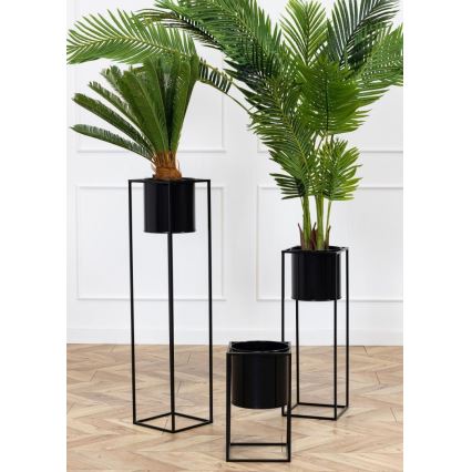 Blomsterstativ RING 40x23 cm sort