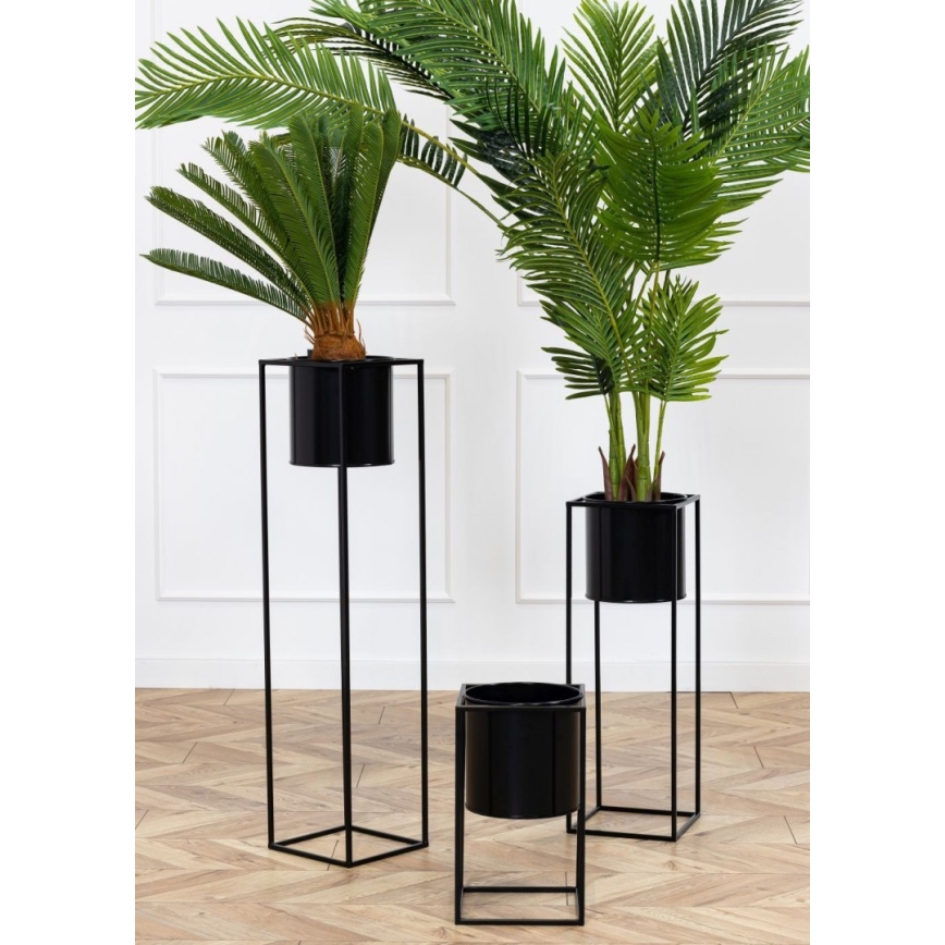 Blomsterstativ RING 40x23 cm sort