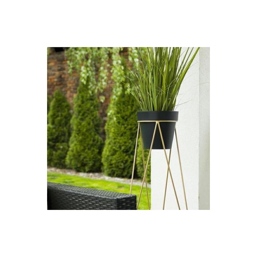 Blomsterstativ TRIANGL 90x50 cm guldfarvet