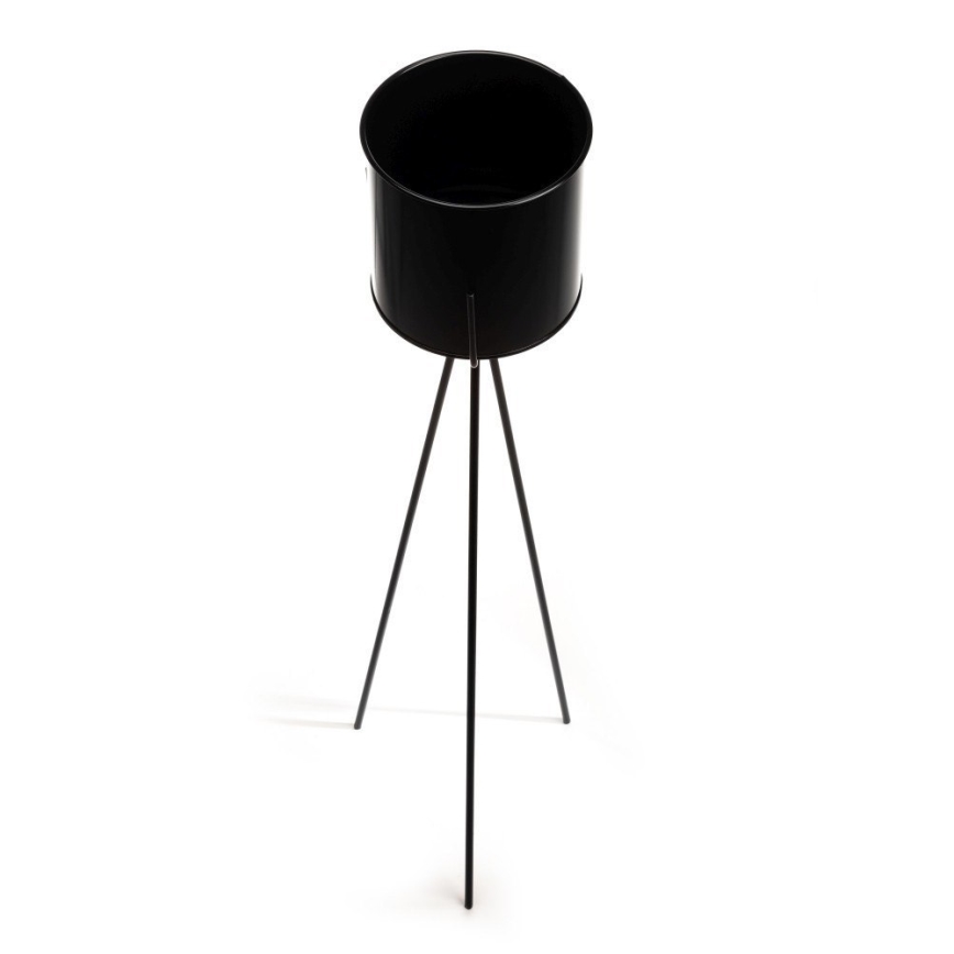 Blomsterstativ TRIPOD 110x25 cm sort