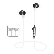 Bluetooth høretelefoner med mikrofon og MicroSD hvid/sort