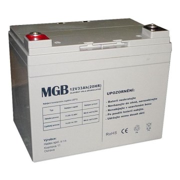 Blysyrebatteri VRLA AGM 12V/33Ah