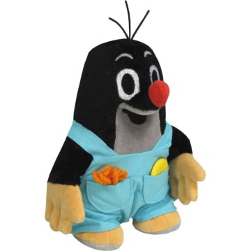 Blød plysmuldvarp i bukser, 20 cm