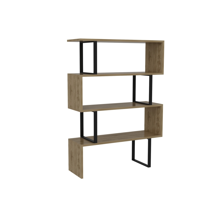 Bogreol ADRIANA 124x91,5 cm beige/sort