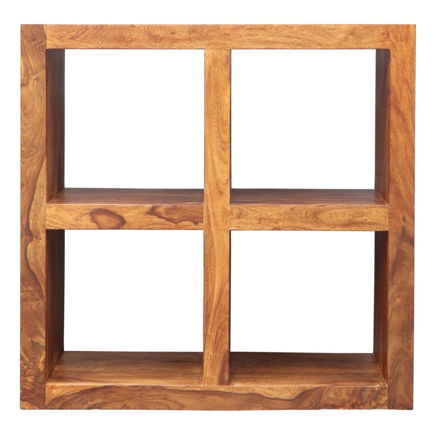 Bogreol GANI 90x90 cm massivt træ/rosentræ