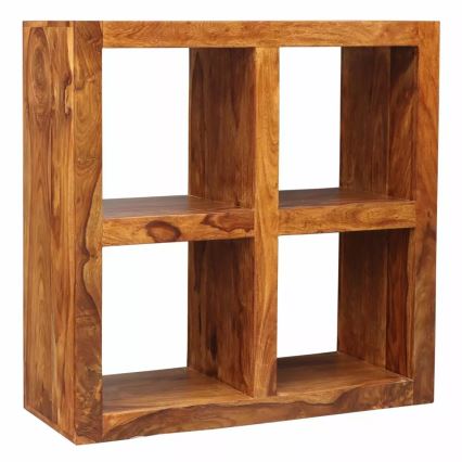 Bogreol GANI 90x90 cm massivt træ/rosentræ