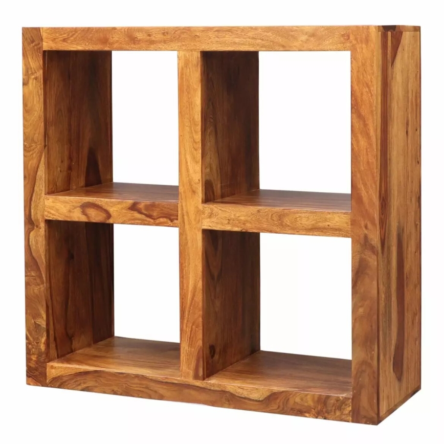 Bogreol GANI 90x90 cm massivt træ/rosentræ