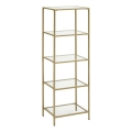 Bogreol GLASY 40x125x30 cm guld