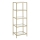 Bogreol GLASY 40x125x30 cm guld
