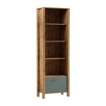 Bogreol MENTA 66x200x37 cm eg wotan/grøn