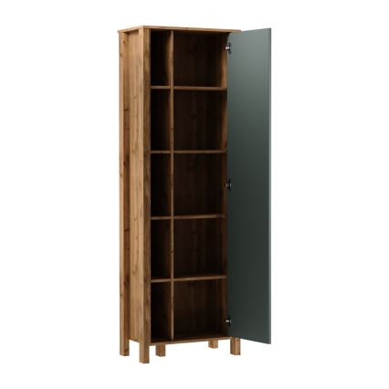 Bogreol MENTA 66x200x37 cm Wotan-eg/grøn