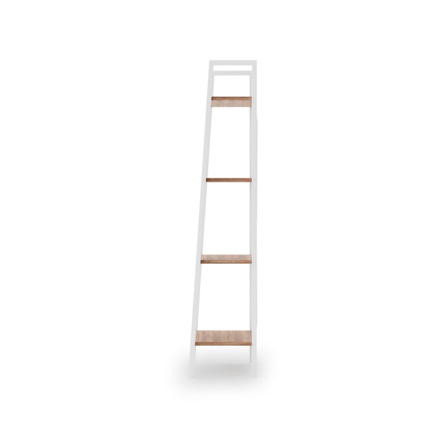 Bogreol NARVIK 148x34 cm hvid/eg sonoma