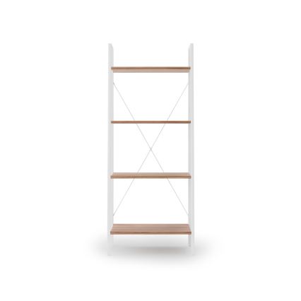 Bogreol NARVIK 148x60 cm hvid/sonoma-eg