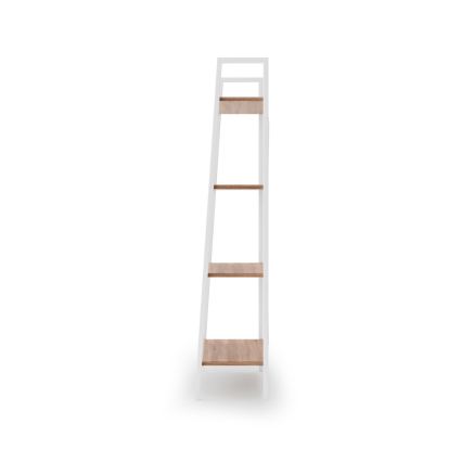 Bogreol NARVIK 148x60 cm hvid/sonoma-eg