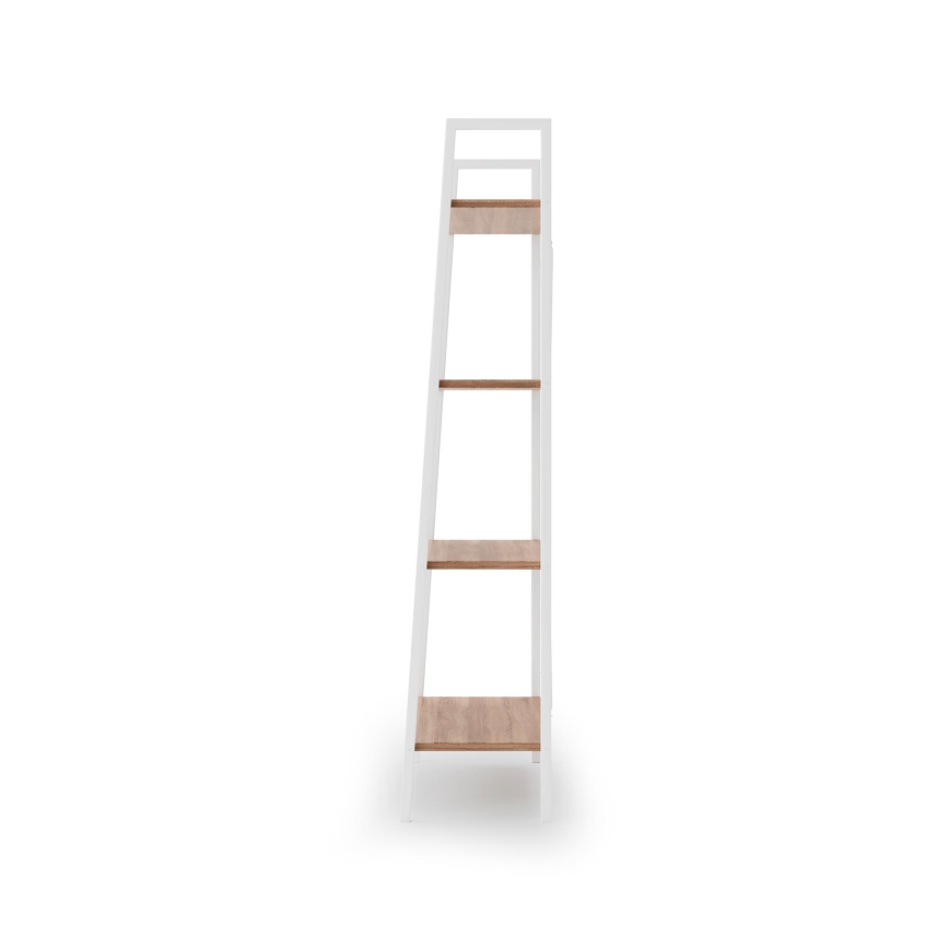Bogreol NARVIK 148x60 cm hvid/sonoma-eg