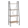 Bogreol NARVIK 148x60 cm sort/eg sonoma