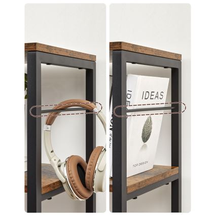 Bogreol NAVARO brun/sort