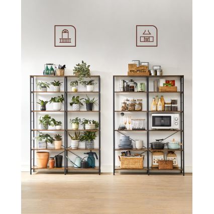 Bogreol NAVARO brun/sort