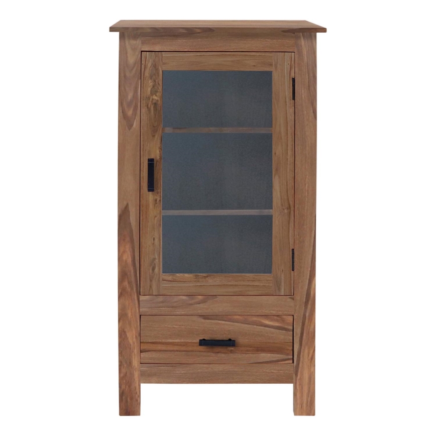 Bogreol RAMI 120x60 cm massivt træ/rosentræ