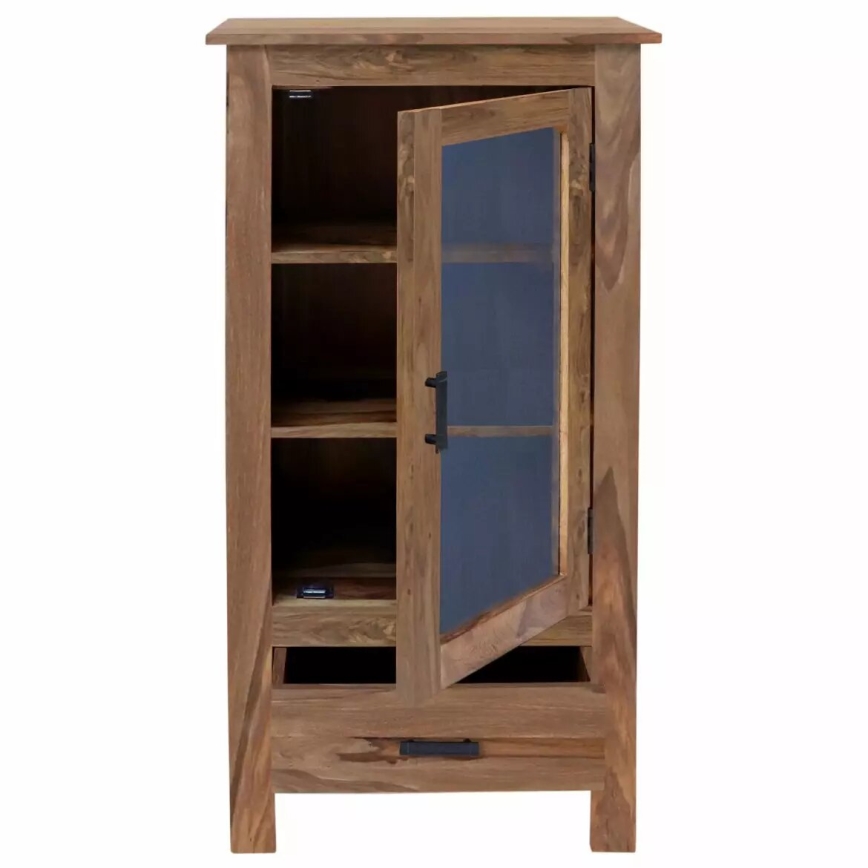 Bogreol RAMI 120x60 cm massivt træ/rosentræ