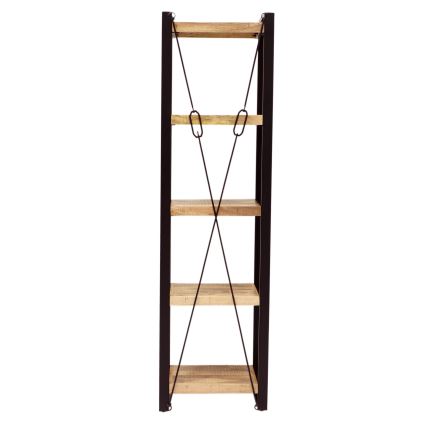 Bogreol RETRO 200x60 cm massivt træ/mangotræ