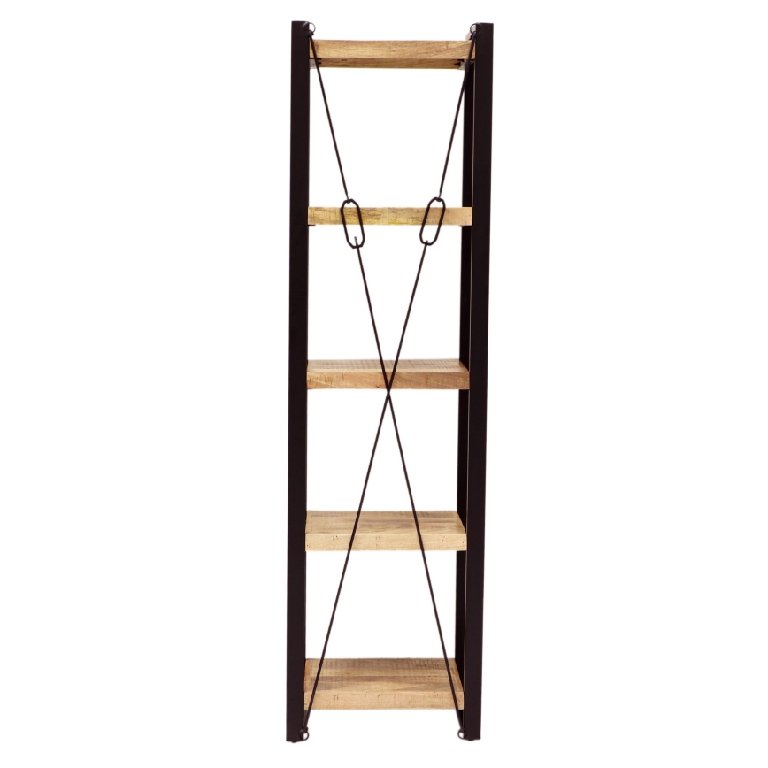 Bogreol RETRO 200x60 cm massivt træ/mangotræ