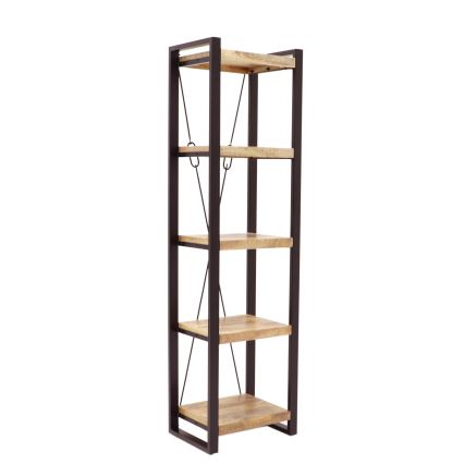 Bogreol RETRO 200x60 cm massivt træ/mangotræ