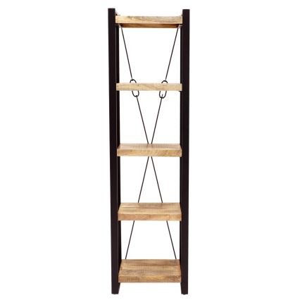 Bogreol RETRO 200x60 cm massivt træ/mangotræ
