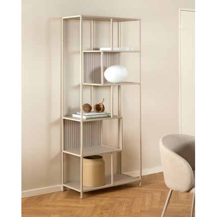 Bogreol SARON 77x185 cm grå