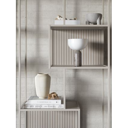Bogreol SARON 77x185 cm grå